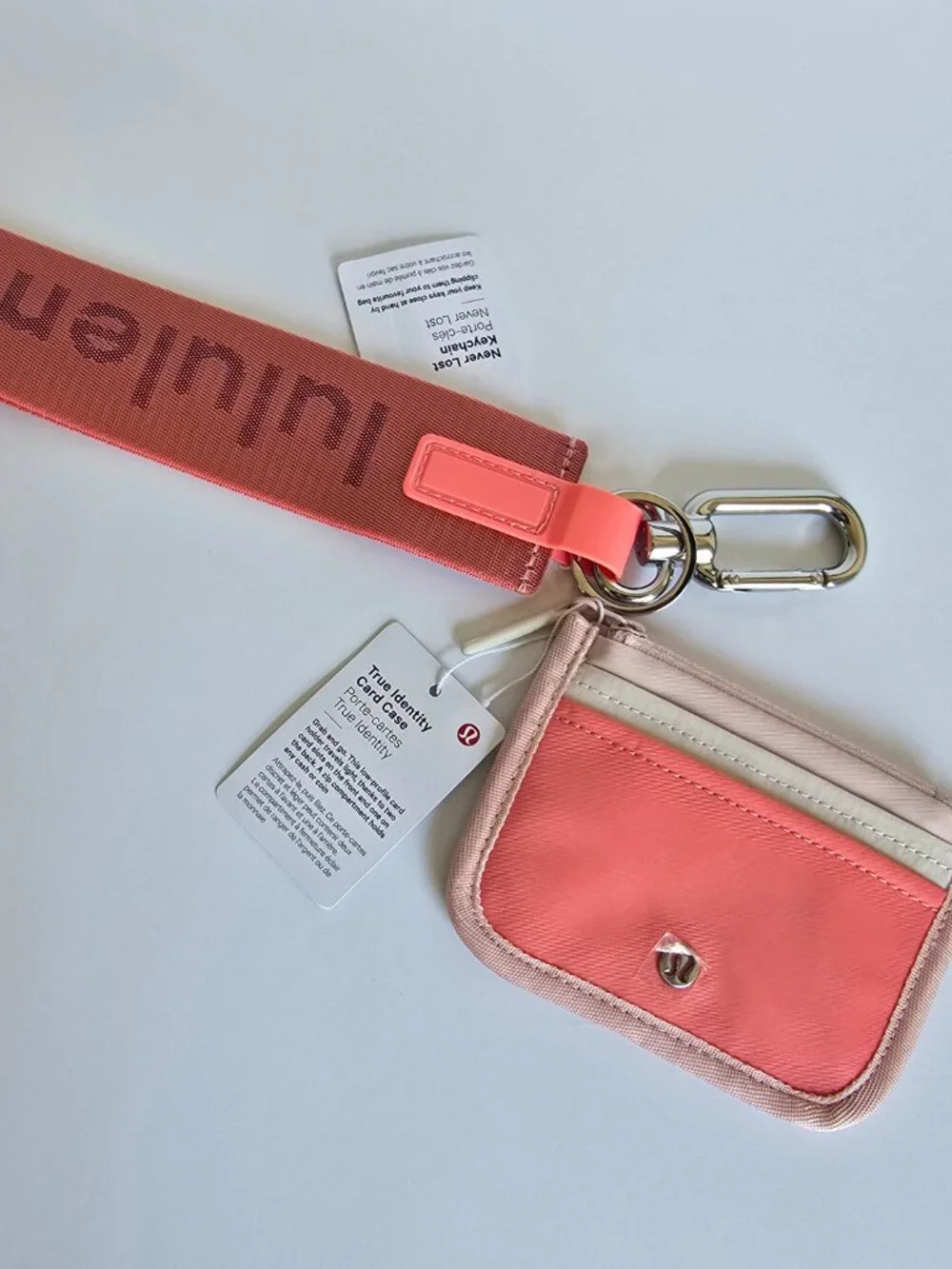 NWT Lululemon True Identity Card Case PIMI/WHTO/RPCR